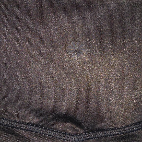 Athleta Inclination Moto Shimmer High Waisted Ankle Leggings Medium - Picture 5 of 7